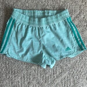 Adidas Women's Light Teal Athletic Shorts
